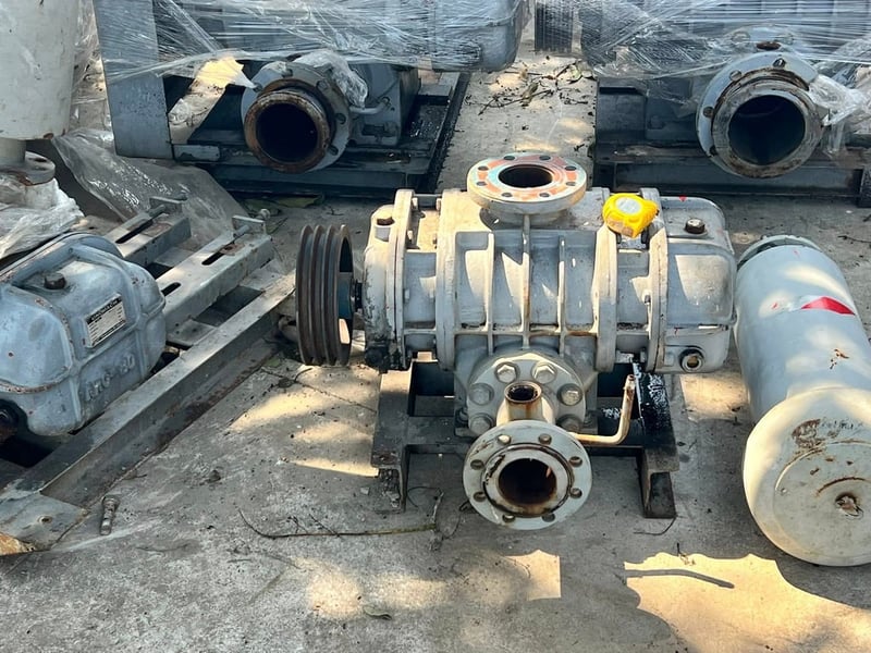 รูทโบลเวอร์อัดอากาศ(RootBlower)🇯🇵UNOMACH ARC🇯🇵รุ่น ARC-80 ( 3” ) มาพร้อมแท่น (ไม่มีมอเตอร์)