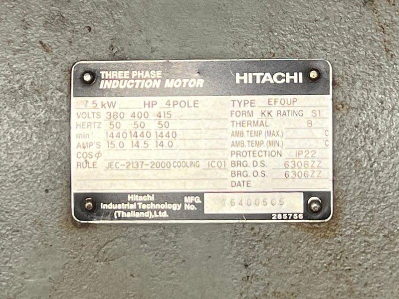 มอเตอร์ไฟฟ้า🇯🇵HITACHI JAPAN🇯🇵ขนาด 5~7.5~10 HP⚡️380V⚡️เข้ามาหลายตัวงานตัดประมูลสภาพสด