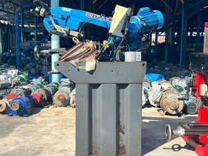 เลื่อยสายพานแนวนอน ไฟบ้าน 220V (แถมใบเลื่อยใหม่ 3 ใบ) เลื่อยสายพานแนวนอน ไฟบ้าน 220V (แถมใบเลื่อยใหม่ 3 ใบ)