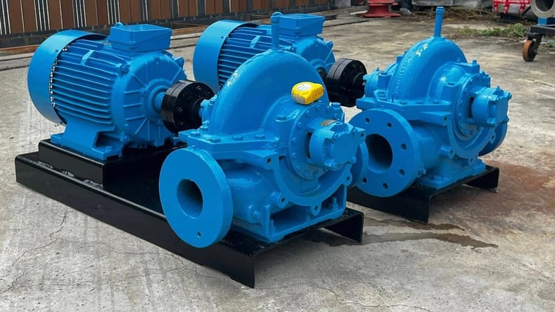 ชุดปั้มน้ำแบบสปริทเคส(SplitcasePump)🇺🇸PACO PUMP USA🇺🇸⚡️380V⚡️เข้ามา 2 ชุด