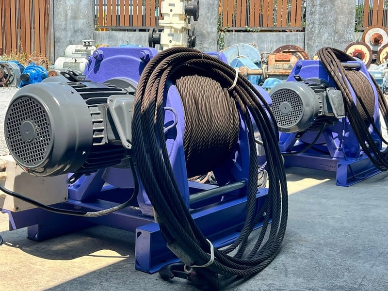 กว้านสลิงไฟฟ้า COME UP TAIWAN วิ้นซ์สลิง ขนาด 2.2 ton (2200 kg)⚡️380V⚡️เข้ามา 3 ตัว