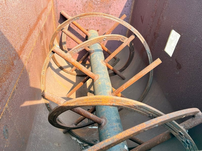 ถังเหล็กกวนผสมแนวนอน ขนาด 500 KG ชุดเกียร์ต้นกำลัง 10 HP⚡️380V⚡️เข้ามา 2 ตัว