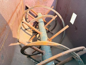 ถังเหล็กกวนผสมแนวนอน ขนาด 500 KG ชุดเกียร์ต้นกำลัง 10 HP⚡️380V⚡️เข้ามา 2 ตัว