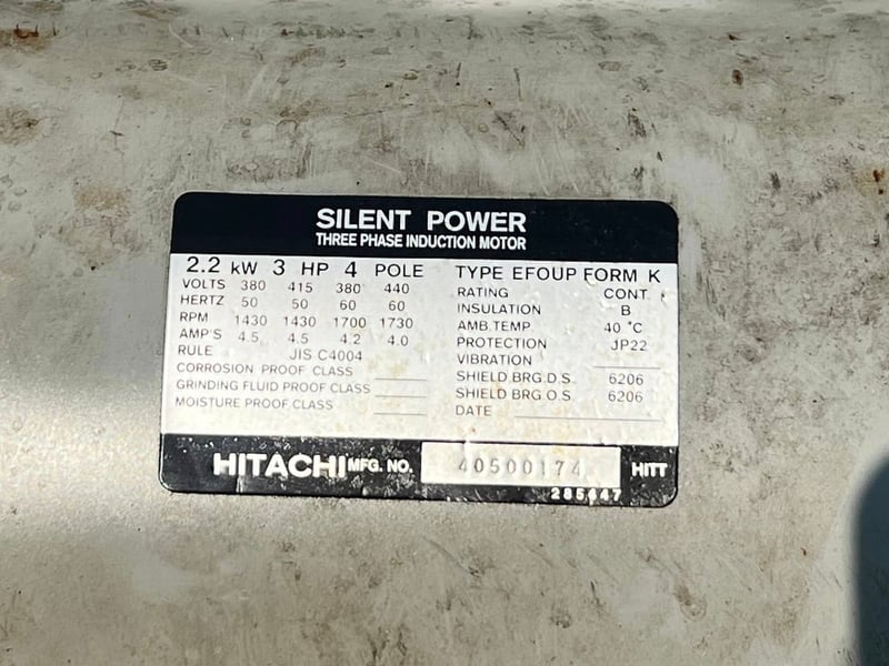 มอเตอร์ไฟฟ้า🇯🇵HITACHI JAPAN🇯🇵ขนาด 5~7.5~10 HP⚡️380V⚡️เข้ามาหลายตัวงานตัดประมูลสภาพสด