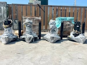 ปั้มเติมอากาศบ่อบำบัด🇯🇵ShinMaywa JAPAN🇯🇵ขนาด 7.5 HP  ท่อ 3”⚡️380V⚡️เข้ามา 6 ตัว💥#ของใหม่เก็บสแปยังไม่ได้ใช้งาน💯