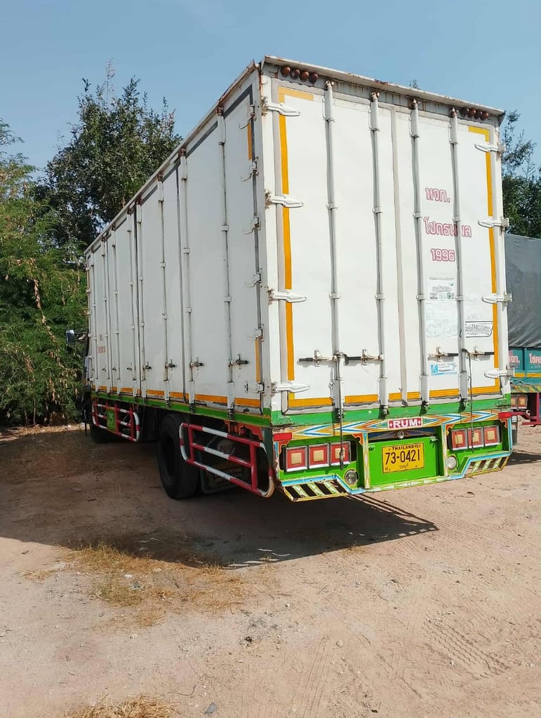 HINO FF 210แรงม้า รถบรรทุก 6ล้อ ตู้แห้ง ปี1999 HINO FF 210แรงม้า รถบรรทุก 6ล้อ ตู้แห้ง ปี1999