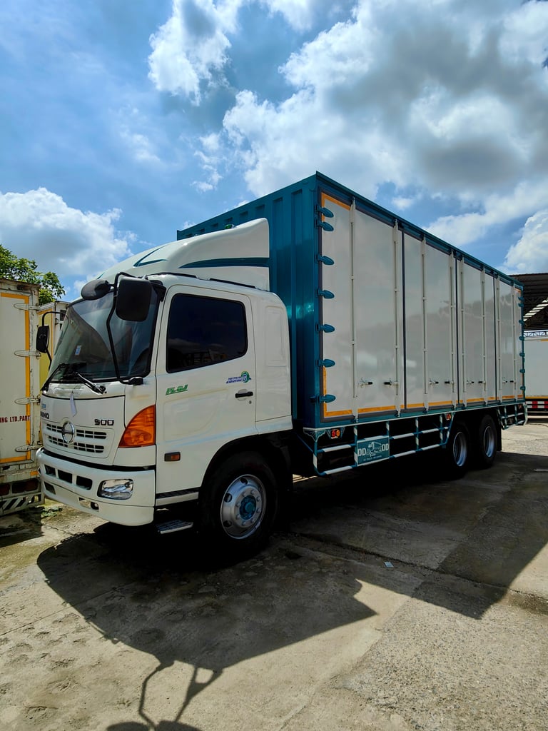 HINO FL8J212 212แรงม้า รถบรรทุก 10ล้อ ตู้แห้ง ปี2010 HINO FL8J212 212แรงม้า รถบรรทุก 10ล้อ ตู้แห้ง ปี2010
