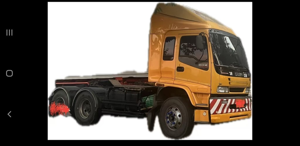 ขายหัวลากอีซูซุ320 max loadสีเหลือง