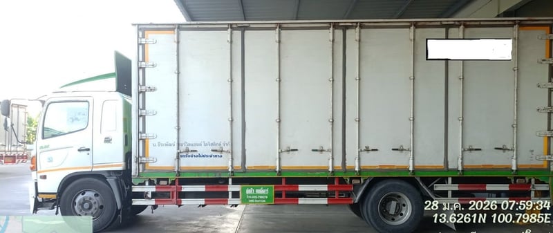 HINO FG 212แรงม้า รถบรรทุก 6ล้อ ตู้แห้ง ปี2013