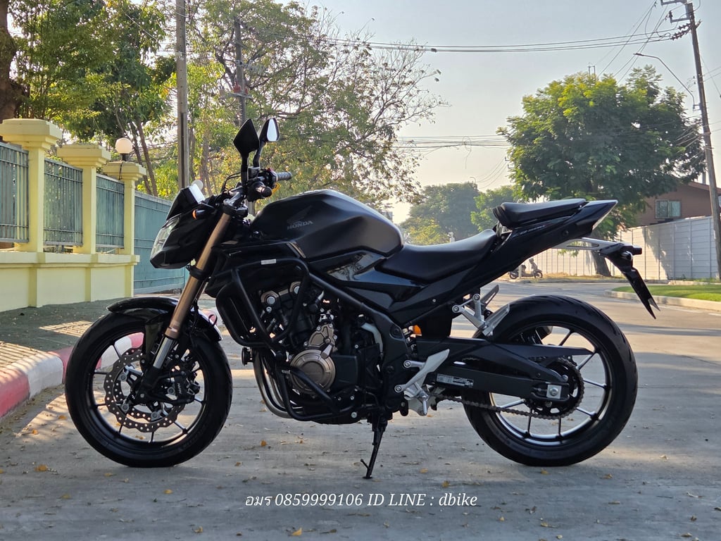 HONDA CB500F สีดำดุ 2022 ดิสหน้าคู่ LEDตัวใหม่แล้วคับ