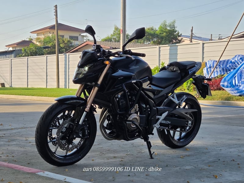 HONDA CB500F สีดำดุ 2022 ดิสหน้าคู่ LEDตัวใหม่แล้วคับ