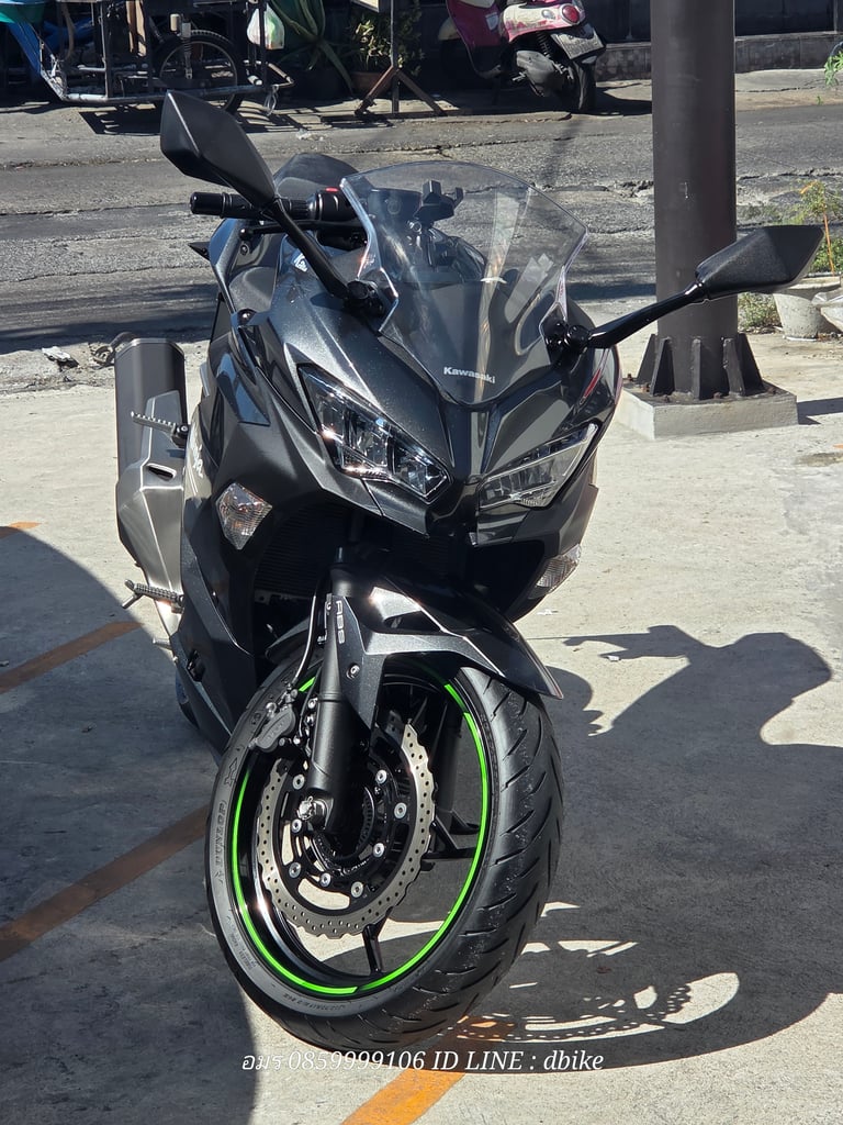 kawasaki ninja400 ปี2022ไมล์1,850กม. kawasaki ninja400 ปี2022ไมล์1,850กม.