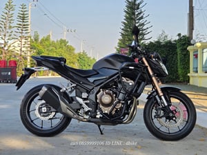 HONDA CB500F สีดำดุ 2022 ดิสหน้าคู่ LEDตัวใหม่แล้วคับ