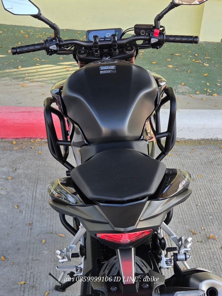 HONDA CB500F สีดำดุ 2022 ดิสหน้าคู่ LEDตัวใหม่แล้วคับ