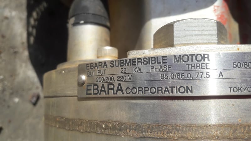 ปั้มน้ํา ซัมเมอร์ EBARA submersible motor 8 นิ้ว เก่าญี่ปุ่น ปั้มน้ํา ซัมเมอร์ EBARA submersible motor 8 นิ้ว เก่าญี่ปุ่น