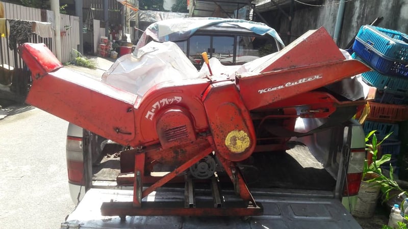 เครื่องย่อยกิ่งไม้ พร้อมมอเตอร์ เก่าเมืองนอก