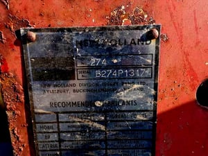 เครื่องอัดฟาง อัดใบอ้อย ยี่ห้อ NEW HOLLAND รุ่น 274 เครื่องอัดฟาง อัดใบอ้อย ยี่ห้อ NEW HOLLAND รุ่น 274