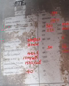 เครื่องปั่นไฟ CATERPILLAR 350 เครื่อง CAT3406 CAT