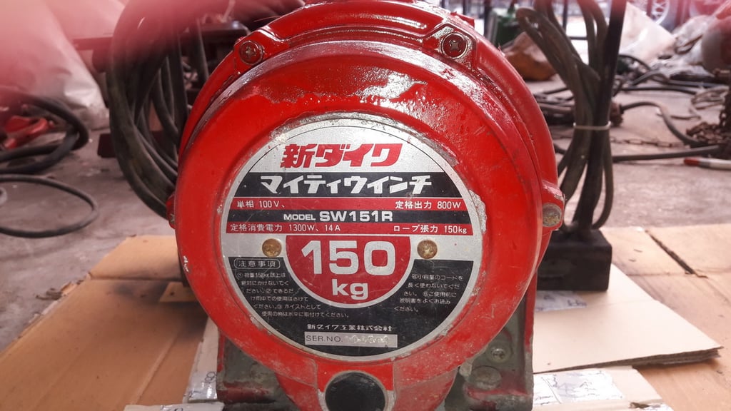 รอกสลิง SHINDAIWA, 2KITO, YASKAWA, RYOBI เก่าญี่ปุ่น ไฟญี่ปุ่นนะครับ รอกสลิง SHINDAIWA, 2KITO, YASKAWA, RYOBI เก่าญี่ปุ่น ไฟญี่ปุ่นนะครับ
