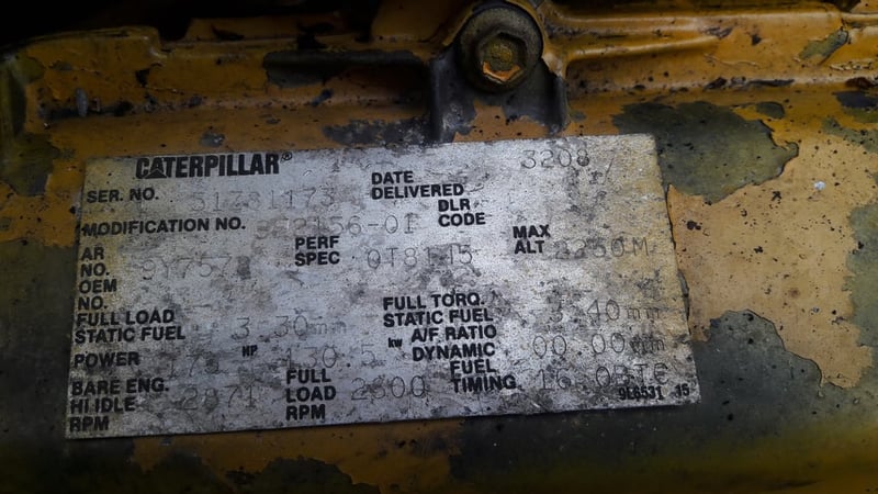 เครื่องยนต์ CAT3208 เก่าเมืองนอก