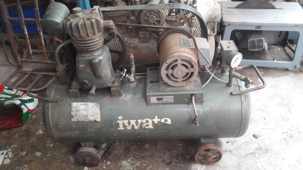 ปั้มลมแคปซูน IWATA SP-07NB เก่าเมืองนอก