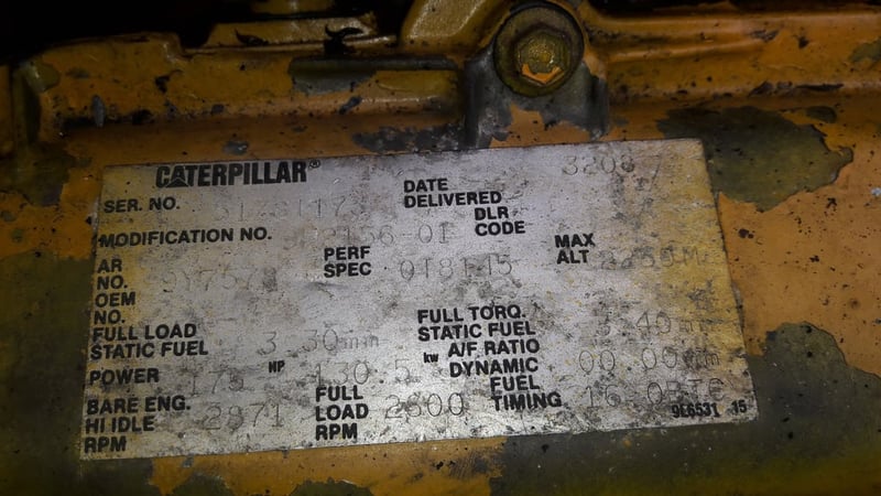 เครื่องยนต์ CAT3208 เก่าเมืองนอก เครื่องยนต์ CAT3208 เก่าเมืองนอก