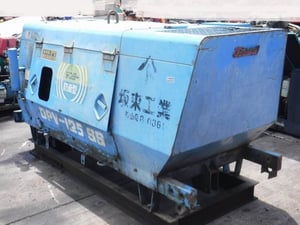 ปั้มลม AIRMAN PDS125S เครื่อง 3 สูบ 7 บาร์ มียี่ห้อ DENYO , KOMATSU