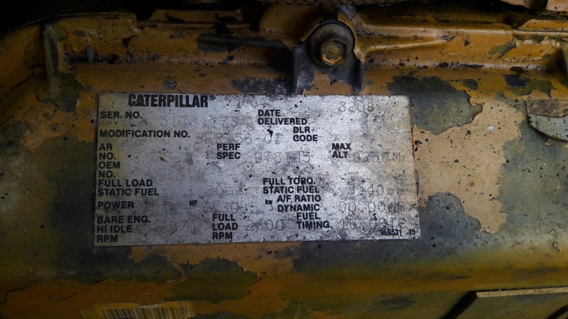 เครื่องยนต์ CAT3208 เก่าเมืองนอก
