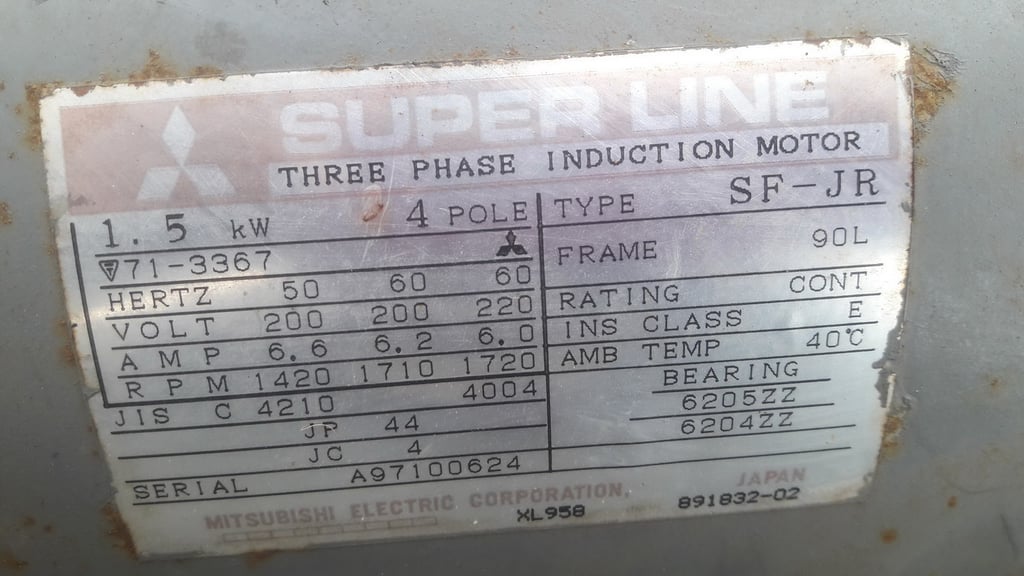 ปั้มน้ำ ซัมเมอร์ EBARA submersible motor  8 นิ้ว เก่าญี่ปุ่น