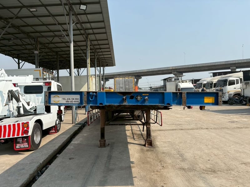 หางพื้นเรียบ 3 เพลา WAFA ปี 66 ยางดีหางสวย พร้อมใช้