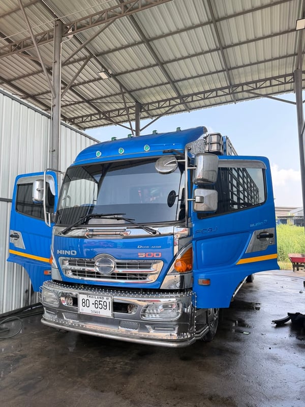 HINO FC 210แรงม้า รถบรรทุก 6ล้อ กระบะคอกสูงสแตนเลส ปี62