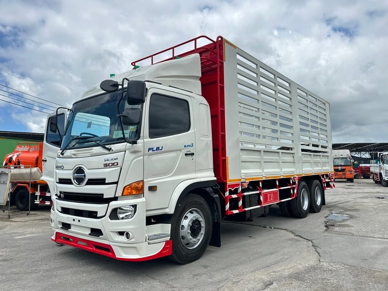 10ล้อHino FL 260แรงม้า ปี2560 กระบะคอกสูง ยาว7.7เมตร