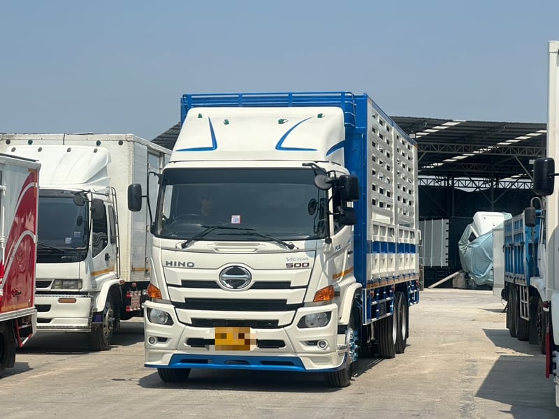 HINO FL 260แรงม้า รถบรรทุก 10ล้อ คอกสูง ปี2017