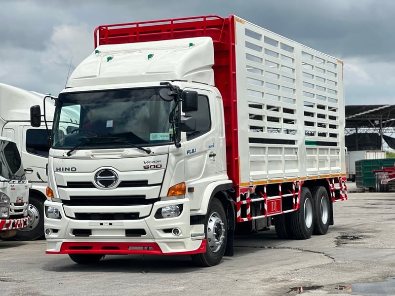 10ล้อHino FL 260แรงม้า ปี2560 กระบะคอกสูง ยาว7.7เมตร