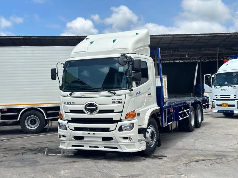 HINO FL 260แรงม้า รถบรรทุก 10ล้อ พื้นเรียบ ปี2017 เลขไมล์น้อยกว่า 500,000 กม.