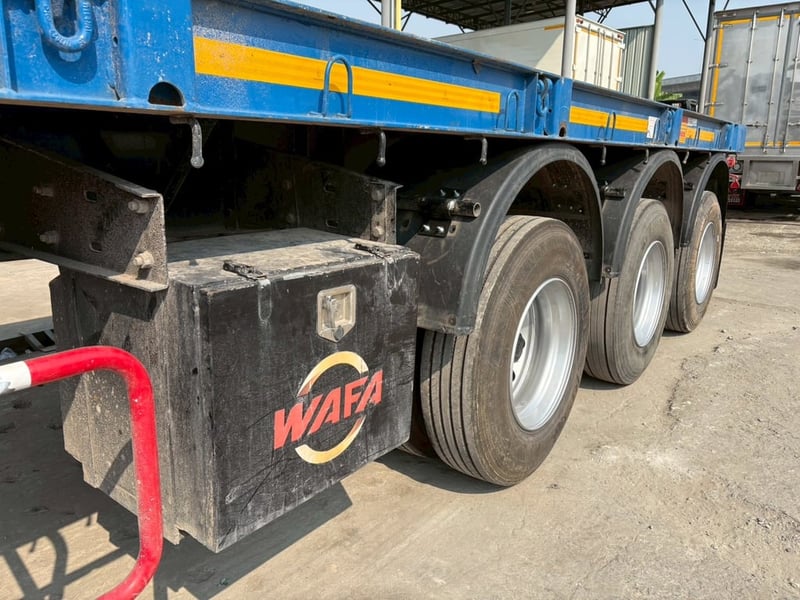 หางพื้นเรียบ 3 เพลา WAFA ปี 66 ยางดีหางสวย พร้อมใช้