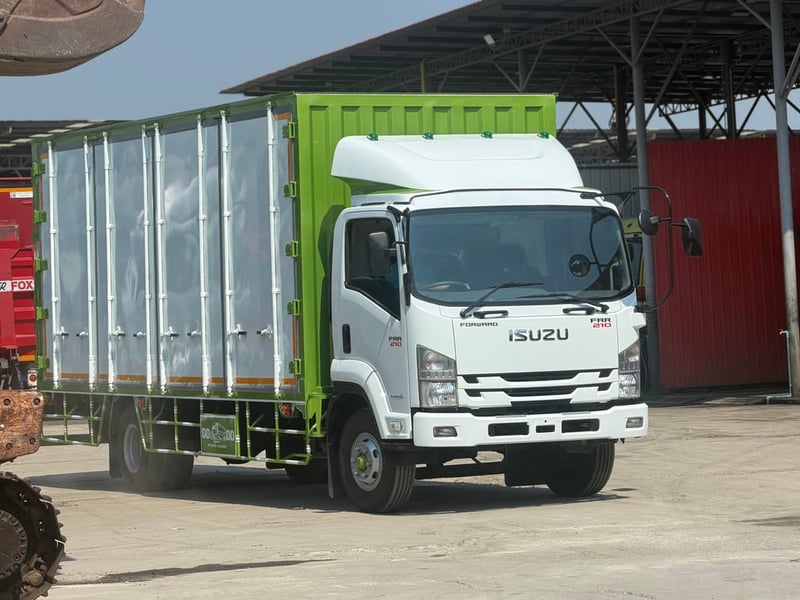 6ล้อISUZU FRR210 แรง ปี63 ตู้แห้ง10บาน 