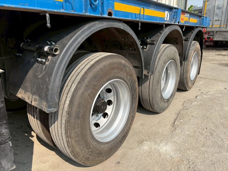 หางพื้นเรียบ 3 เพลา WAFA ปี 66 ยางดีหางสวย พร้อมใช้