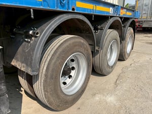 หางพื้นเรียบ 3 เพลา WAFA ปี 66 ยางดีหางสวย พร้อมใช้