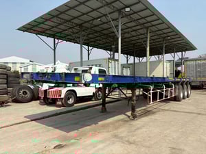 หางพื้นเรียบ 3 เพลา WAFA ปี 66 ยางดีหางสวย พร้อมใช้