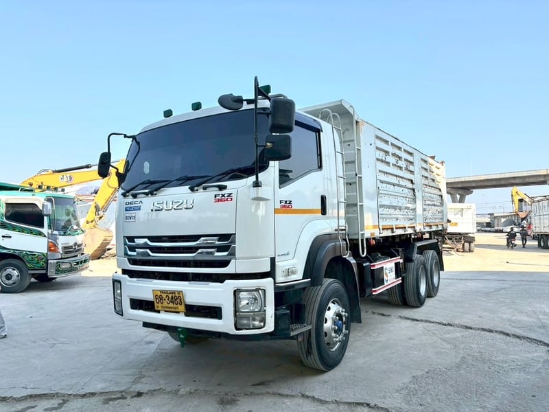 สิบล้อดั้มพ์ ISUZU FXZ 360 แรงม้า ปี 65+ หางดั้มพ์ สามเพลา ปี 65 