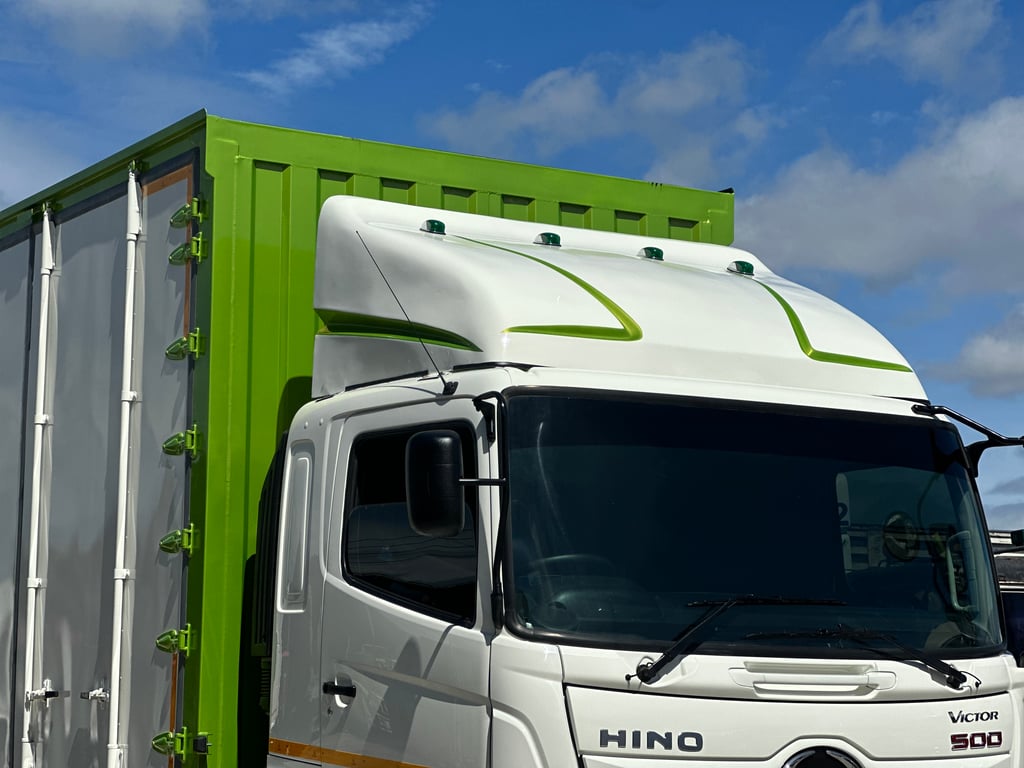 10ล้อHINO FG 240แรงม้า รถบรรทุกตู้แห้ง ปี2018