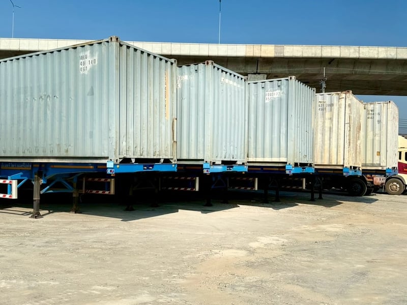 หางก้างปลา2เพลา CIMC ปี2565 ยาว12.50เมตร พร้อมใช้งาน