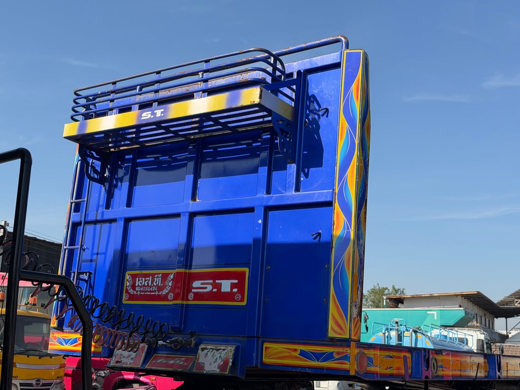 หางพื้นเรียบ 3เพลา ปี61 อู่STเทเลอร์ พร้อมใช้งาน