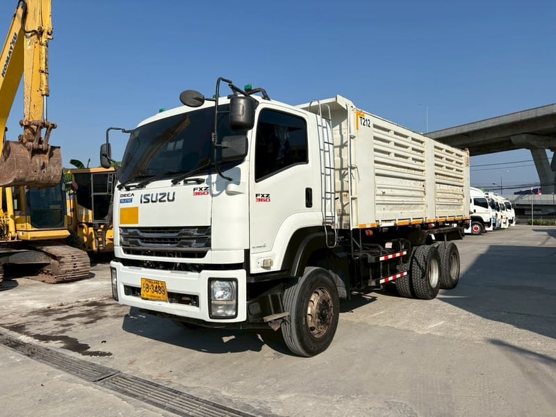 สิบล้อดั้มพ์ ISUZU FXZ 360 แรงม้า กระบะสามมิตร ปี 65 แม่เดี่ยว