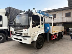 10ล้อติดเครน ISUZU FVZ เครน5.5ตัน4ปลอก พร้อมใช้งาน