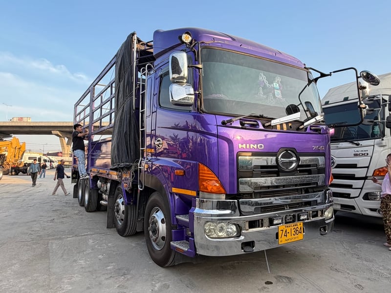 HINO FM 414แรงม้า รถบรรทุก 10ล้อ กระบะคอกสูง ปี2023