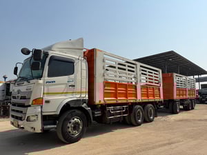 พ่วงแม่-ลูก2เพลา HINO Victor 344แรง พร้อมใช้งาน 