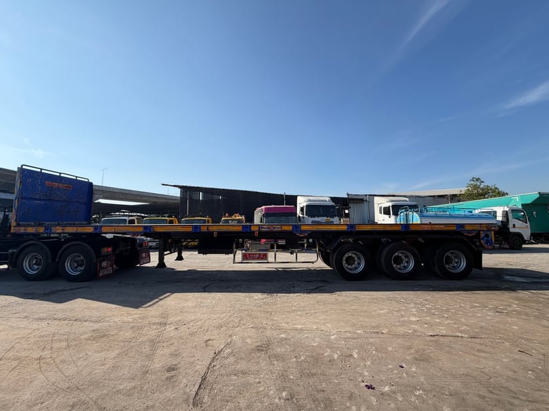 หางพื้นเรียบ 3เพลา ปี61 อู่STเทเลอร์ พร้อมใช้งาน