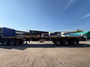 หางพื้นเรียบ 3เพลา ปี61 อู่STเทเลอร์ พร้อมใช้งาน